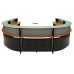  U Shaped Glass Top 2 Person Reception Desk - FREE FREIGHT